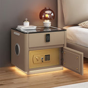 Home Bedroom Multi-functional Smart Safe Bedside Table