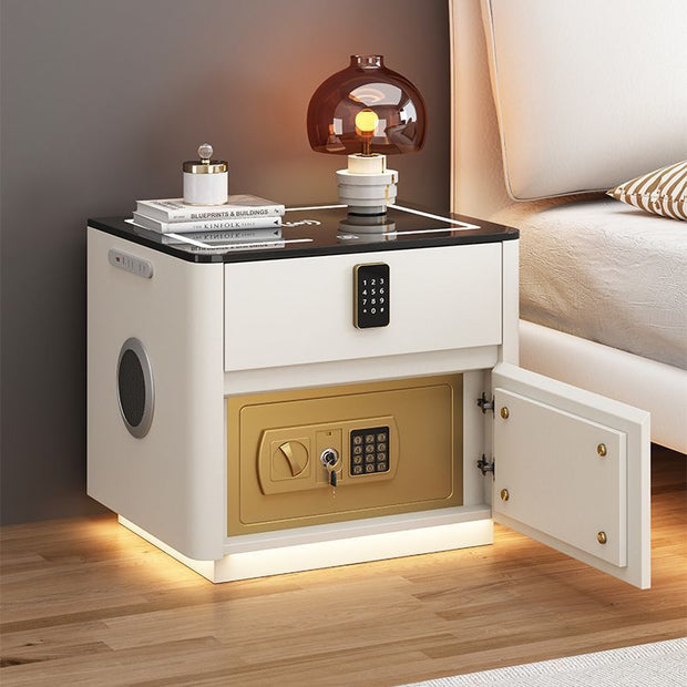 Home Bedroom Multi-functional Smart Safe Bedside Table