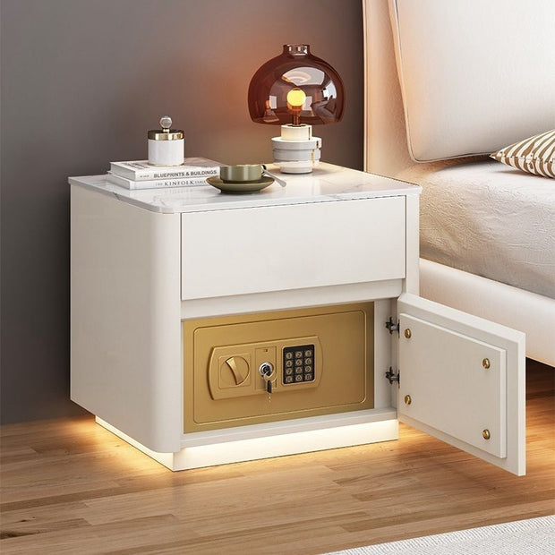 Home Bedroom Multi-functional Smart Safe Bedside Table