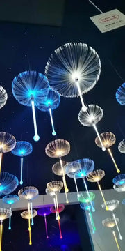 Colorful Optical Fiber Jellyfish night lamp