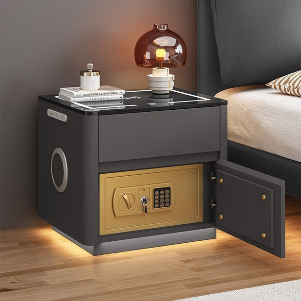 Home Bedroom Multi-functional Smart Safe Bedside Table