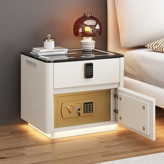 Home Bedroom Multi-functional Smart Safe Bedside Table